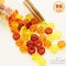 90pc Autumn Acrylic Mini Pumpkin Ornaments - 1lb Assorted 3-Color Fall Table Scatter - Thanksgiving & Halloween Harvest Party Decor & Vase Filler